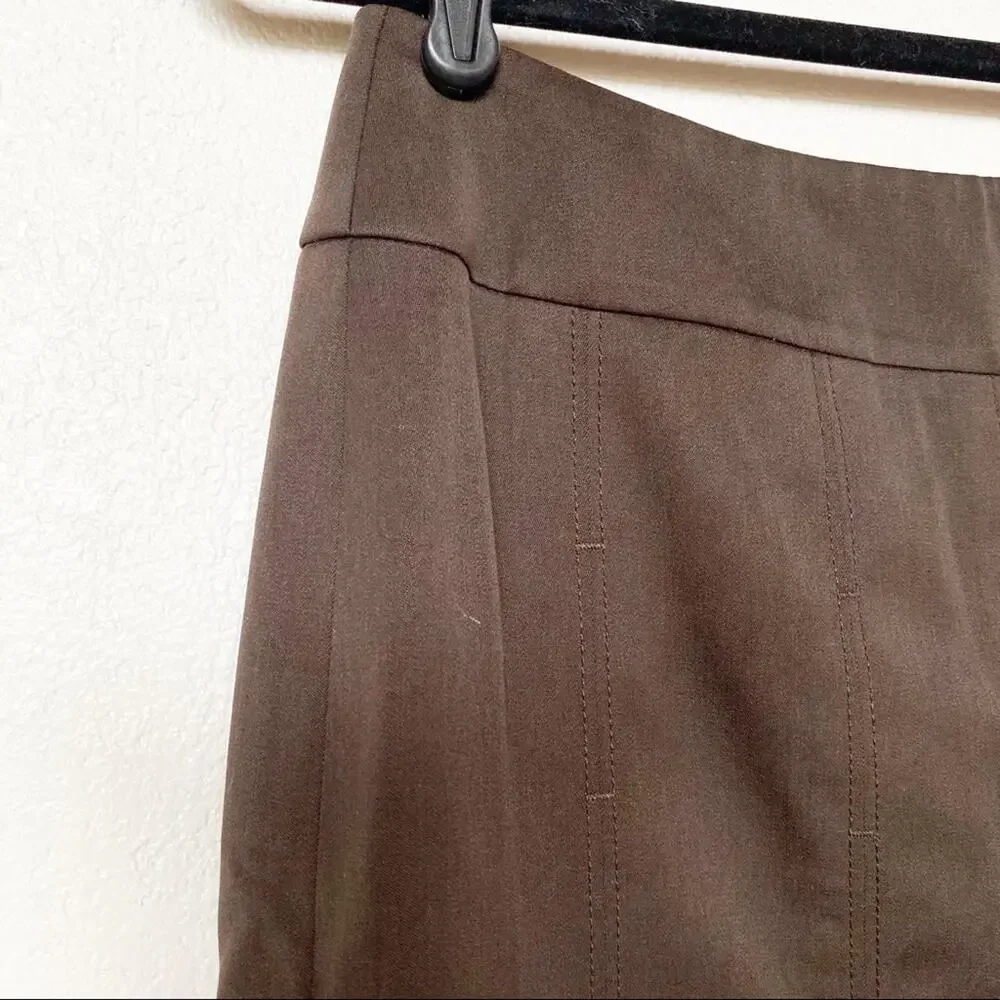 Carlisle 100% Wool Brown Pleated Skirt Size 4